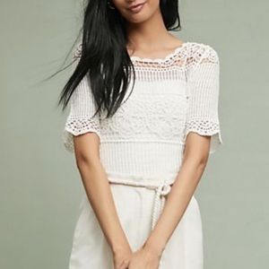 anthropologie | james coviello janice crochet top